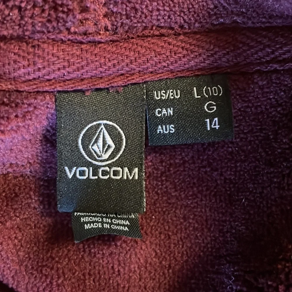 Volcom 1/4 Zip Pullover Size Large